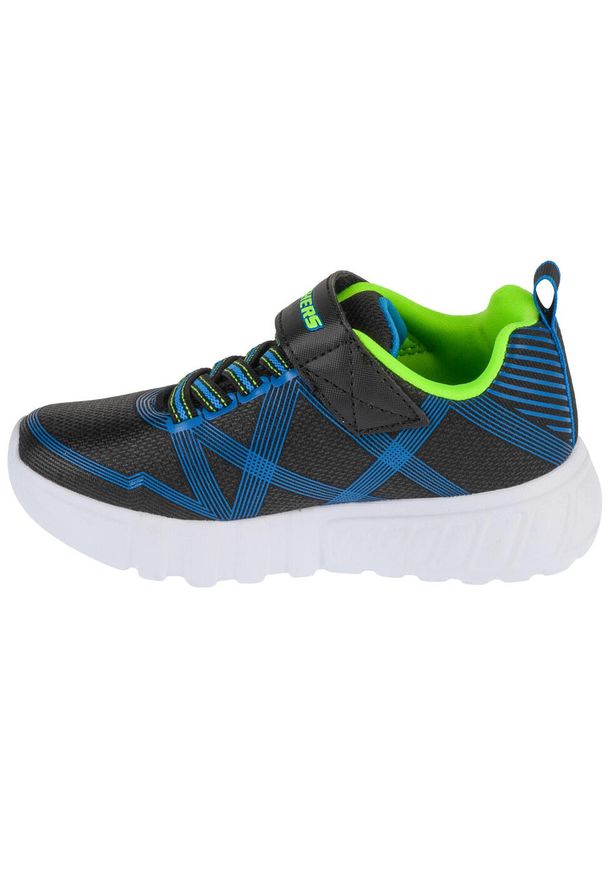 skechers - Buty S Lights Flex Glow Rozmiar 31 Czarny - 90542L-BBLM. Kolor: czarny. Materiał: guma