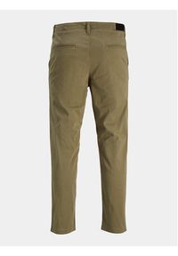 Jack & Jones Chinosy Harlow 12242188 Zielony Tapered Fit. Kolor: zielony. Materiał: bawełna #5