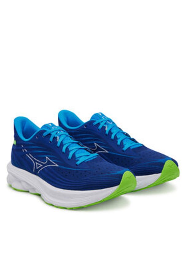 Mizuno Buty do biegania Wave Skyrise 6 J1GC2509 Niebieski. Kolor: niebieski. Materiał: materiał. Model: Mizuno Wave