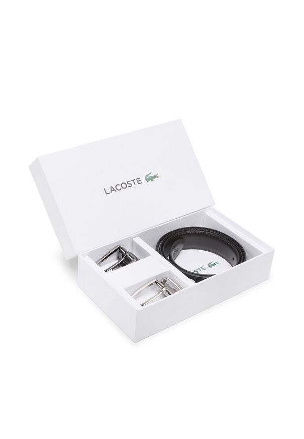 Lacoste Pasek Męski RC4050 Czarny. Kolor: czarny. Materiał: skóra
