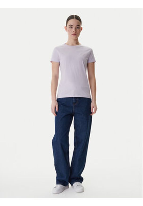 BOSS T-Shirt C_Esogo_1 50506973 Fioletowy Slim Fit. Kolor: fioletowy. Materiał: bawełna