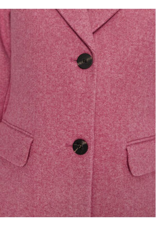only - ONLY Płaszcz przejściowy Blake 15326290 Różowy Slim Fit. Kolor: różowy. Materiał: syntetyk