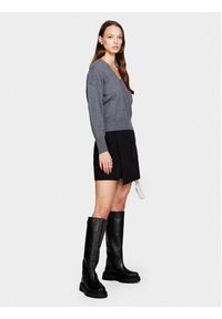 Sisley Sweter 1044M400T Szary Regular Fit. Kolor: szary. Materiał: wełna #8