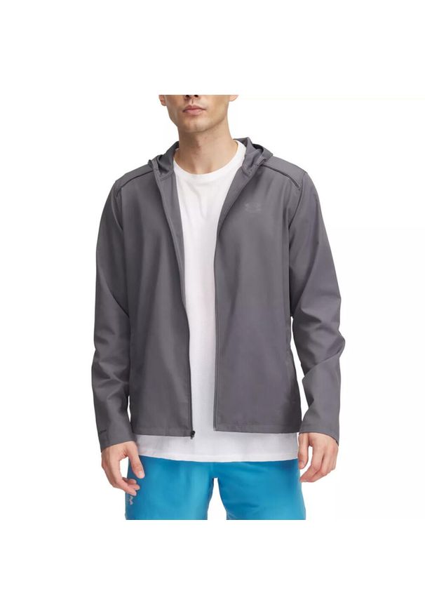 Bluza z kapturem Under Armour Launch. Typ kołnierza: kaptur. Kolor: wielokolorowy, szary, brązowy. Sport: fitness