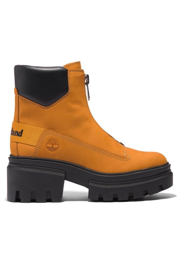 Botki Timberland. Kolor: brązowy. Materiał: nubuk