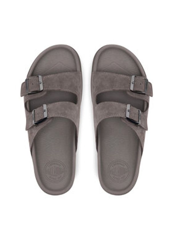 Palladium Klapki Dunelite Riviera Sde 74455-276-M Szary. Kolor: szary. Materiał: skóra, zamsz