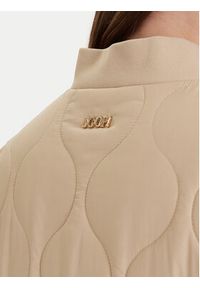 JOOP! Płaszcz zimowy Carla 10018874 30047609 Beżowy Regular Fit. Kolor: beżowy. Materiał: syntetyk. Sezon: zima