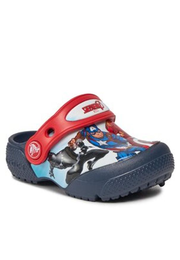 Crocs Klapki Fl Avengers Patch Clog T Clog 207068 Granatowy. Kolor: niebieski. Wzór: motyw z bajki