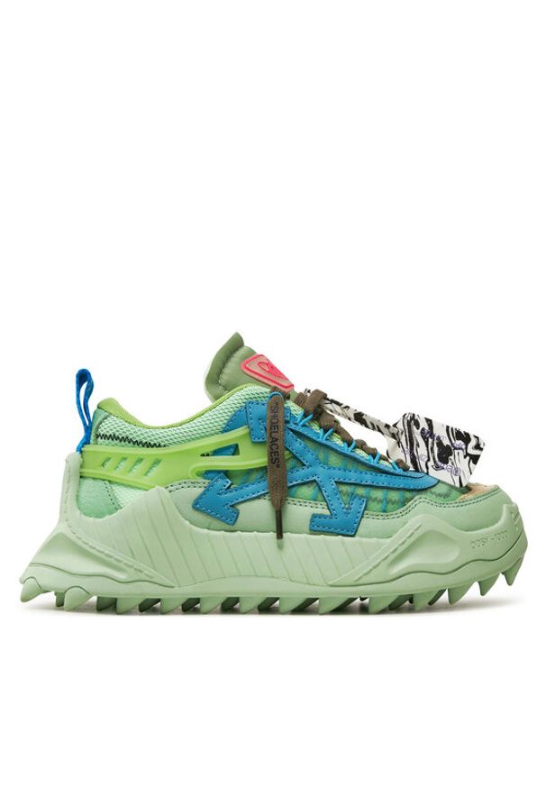 OFF-WHITE - Off-White Sneakersy OWIA180F21FAB0025045 Zielony. Kolor: zielony. Materiał: materiał