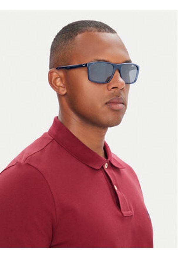 Nike Okulary przeciwsłoneczne Fire L P FD1819 434 Granatowy. Kolor: niebieski