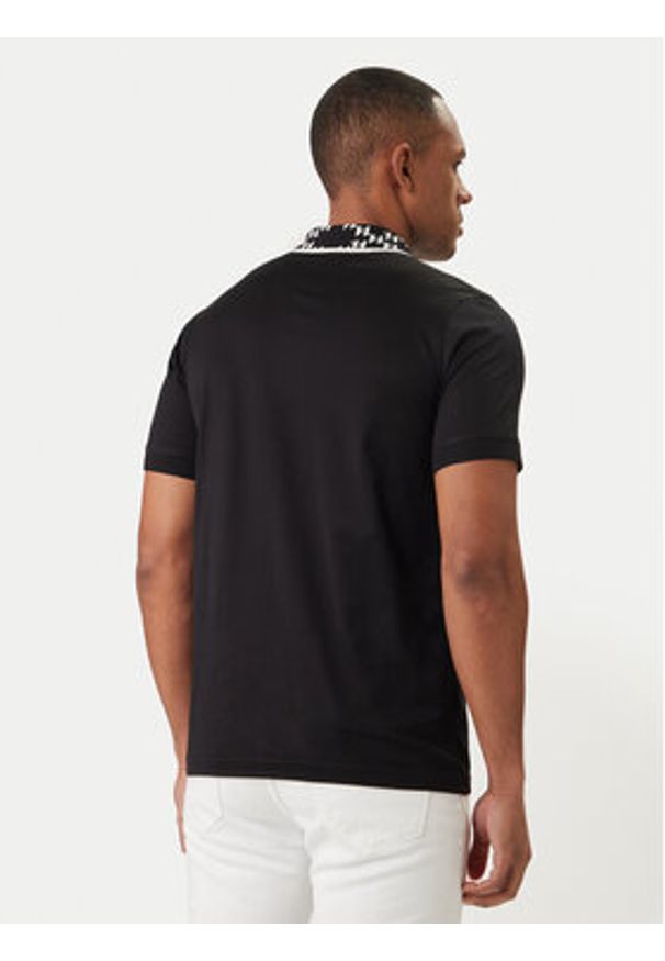Karl Lagerfeld - KARL LAGERFELD Polo 745010 562200 Czarny Regular Fit. Typ kołnierza: polo. Kolor: czarny. Materiał: bawełna