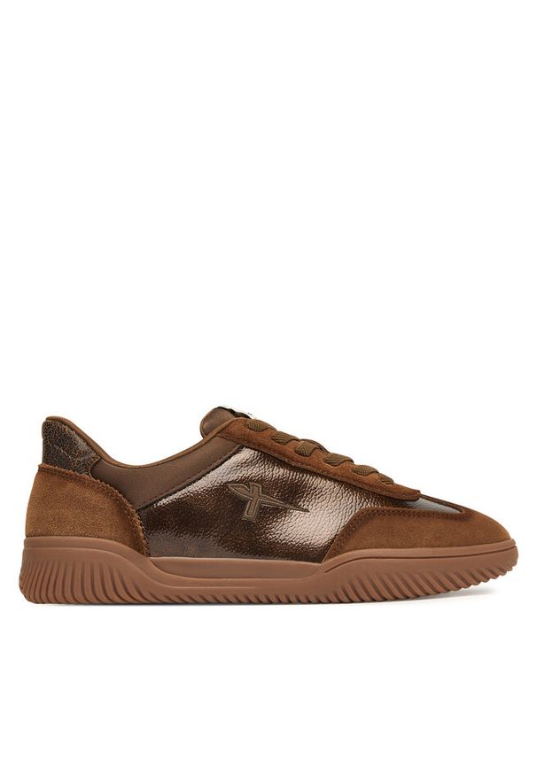 Sneakersy Tamaris. Kolor: brązowy