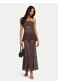 only - ONLY Spódnica maxi Aya 15375833 Kremowy Regular Fit. Kolor: kremowy. Materiał: syntetyk #6