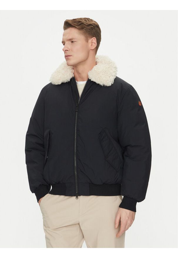 Save The Duck Kurtka bomber D31959M COFY19 Czarny Regular Fit. Kolor: czarny. Materiał: syntetyk