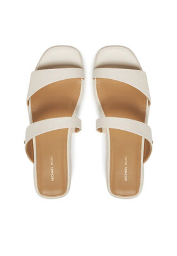 MICHAEL Michael Kors Klapki Jaida 40S5JDFS1L Écru. Materiał: skóra