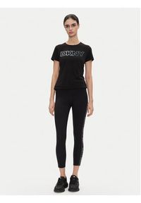 DKNY Sport Legginsy DP3P1883 Czarny Slim Fit. Kolor: czarny. Materiał: syntetyk. Styl: sportowy