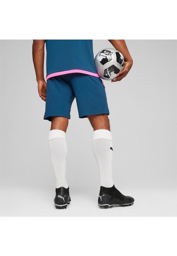 Spodenki Puma Teamliga Training Shorts 2 Open Pockets, Mężczyźni. Kolor: niebieski. Materiał: poliester, materiał