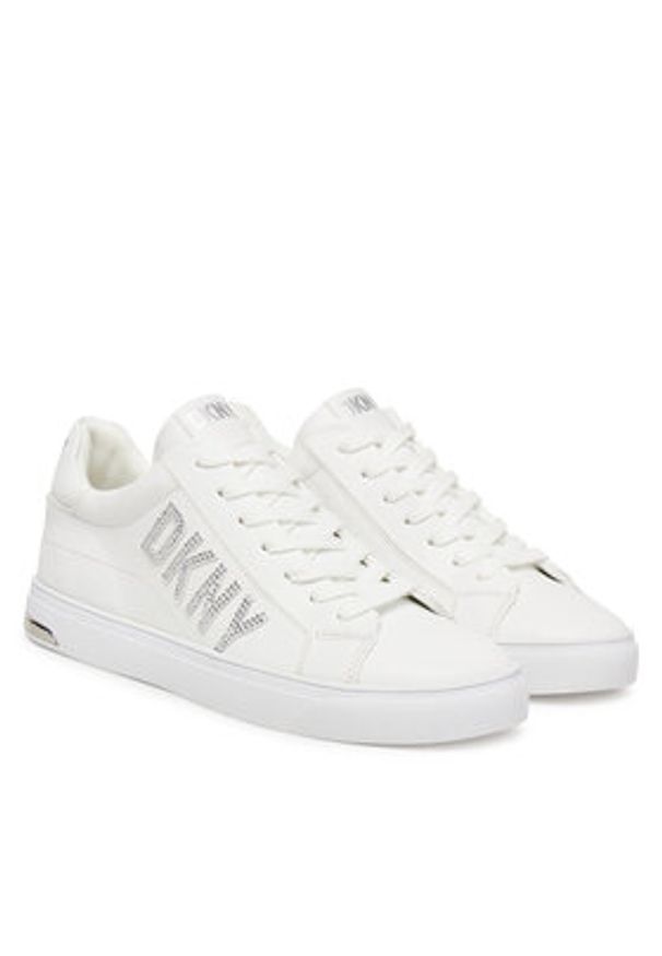 DKNY Sneakersy Adira K2420300 Biały. Kolor: biały. Materiał: skóra