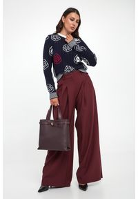 Marella Sport - Sweter damski wełniany Fumato MARELLA SPORT. Materiał: wełna. Styl: sportowy #4