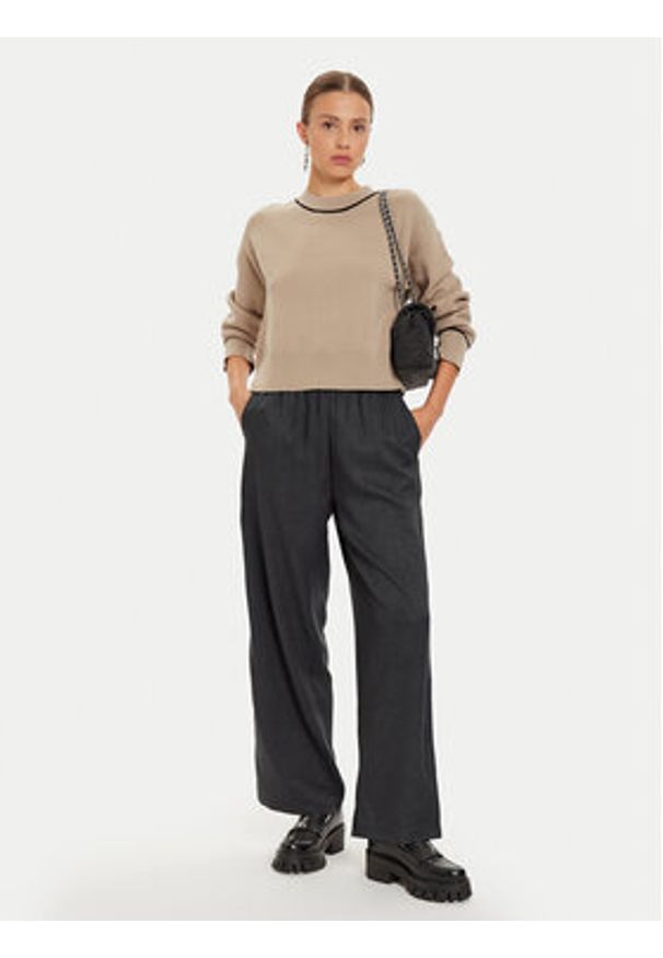 only - ONLY Spodnie materiałowe Lulu 15321325 Szary Loose Fit. Kolor: szary. Materiał: syntetyk