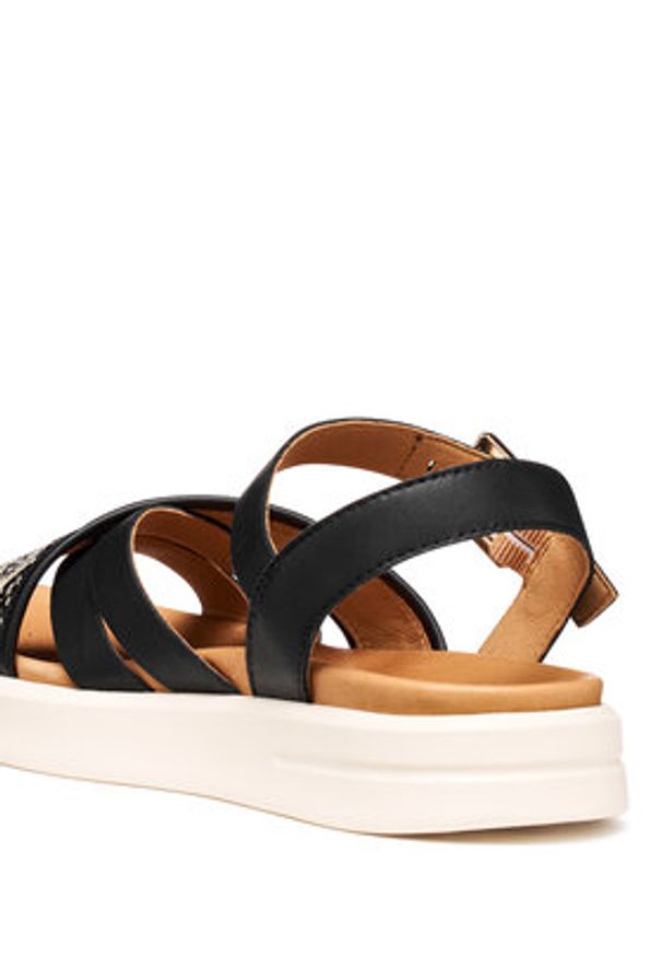 Geox Sandały D Xand 2S D65PAB 09B11 C9999 Czarny. Kolor: czarny. Materiał: skóra