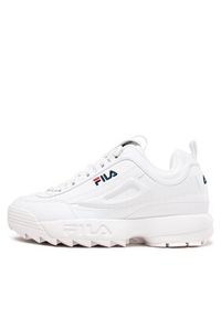 Fila Sneakersy Disruptor Low 1010262.1FG Biały. Kolor: biały. Materiał: skóra