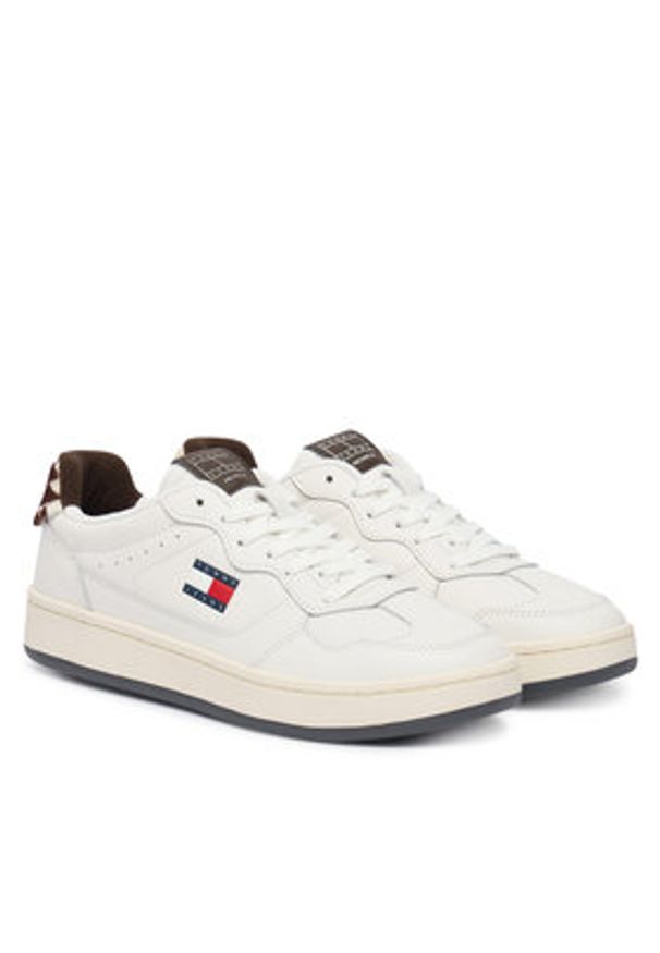 Tommy Jeans Sneakersy Archive '98 Calf Hair Tab EN0EN03002 Écru. Materiał: skóra