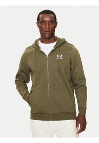 Under Armour Bluza Essential Fleece 1373881 Zielony Regular Fit. Kolor: zielony. Materiał: bawełna #1