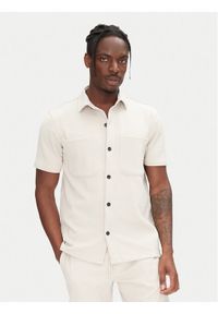 Only & Sons Koszula New Kodyl 22033721 Beżowy Regular Fit. Kolor: beżowy. Materiał: syntetyk