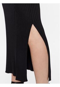 Calvin Klein Spódnica midi Iconic K20K205718 Czarny Slim Fit. Kolor: czarny. Materiał: syntetyk