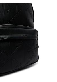 Calvin Klein Plecak Emblem Aop Emboss Round Backpack LV04D3398G Czarny. Kolor: czarny. Materiał: skóra #2