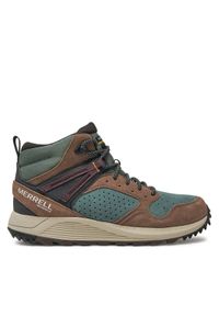 Merrell Trapery Wildwood Mid Ltr Wp J068031 Zielony. Kolor: zielony. Materiał: skóra, zamsz