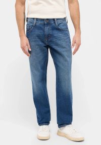 Mustang - Męskie Spodnie Jeansowe MUSTANG Denver Straight Denim Blue 1016340 5000 682