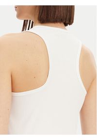 Lacoste Top TF4874 Biały Slim Fit. Kolor: biały. Materiał: syntetyk #5