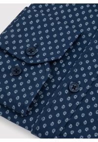 PAKO LORENTE – Granatowa koszula o prostym kroju we wzór paisley P24SF-1X-029-G-R - Pako Lorente. Kolor: niebieski. Długość rękawa: długi rękaw. Długość: długie. Wzór: paisley #9