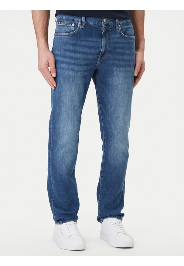 TOMMY HILFIGER - Tommy Hilfiger Jeansy Denton MW0MW42317 Niebieski Slim Fit. Kolor: niebieski