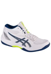 Buty do siatkówki Asics Gel-Task Mt 4 1071A102-100 białe. Kolor: biały. Materiał: syntetyk, guma. Szerokość cholewki: normalna. Sport: siatkówka