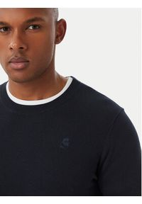 Karl Lagerfeld - KARL LAGERFELD Sweter 655008 561398 Granatowy Regular Fit. Typ kołnierza: dekolt w karo. Kolor: niebieski. Materiał: bawełna #2