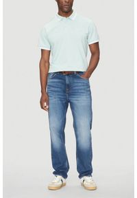 Guess - GUESS Zielone męskie polo Pique, Rozmiar M. Typ kołnierza: polo. Kolor: zielony #6