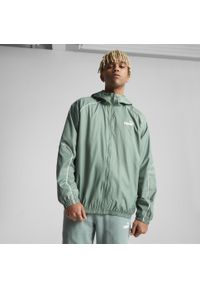 Puma - Męska wiatrówka PUMA Sport PUMA Green Moon. Kolor: zielony. Sport: bieganie