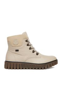 Rieker Trzewiki CEO-Y3433-60 Beżowy. Kolor: beżowy. Materiał: materiał #1