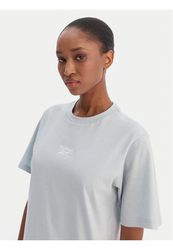 Reebok Sukienka codzienna Surya RK25502CCW Błękitny Regular Fit. Okazja: na co dzień. Kolor: niebieski. Materiał: bawełna. Typ sukienki: proste. Styl: casual