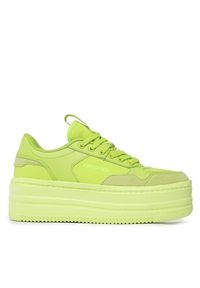 Sneakersy Sprandi. Kolor: zielony