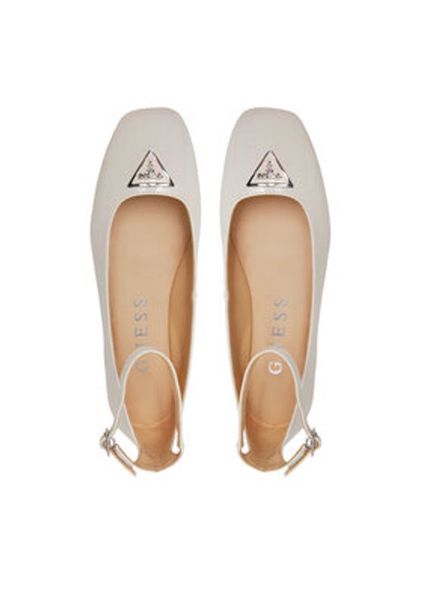 Guess Baleriny FLPLVV PAT02 Écru. Materiał: materiał