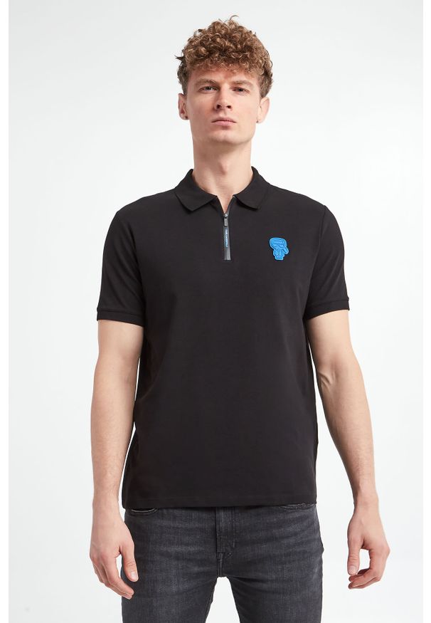 Karl Lagerfeld - Polo męskie KARL LAGERFELD. Typ kołnierza: polo. Materiał: bawełna