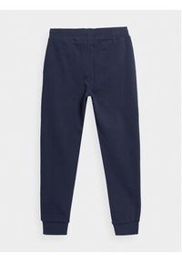 4f - 4F Spodnie dresowe 4FJAW23TTROM411 Granatowy Regular Fit. Kolor: niebieski. Materiał: bawełna
