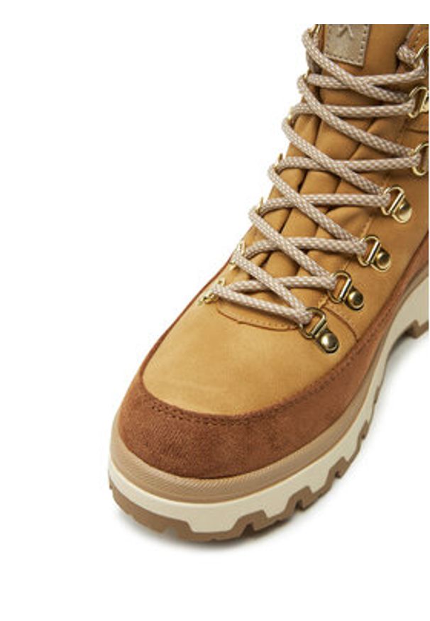 Kimberfeel Śniegowce Celia Brązowy. Kolor: brązowy. Materiał: skóra