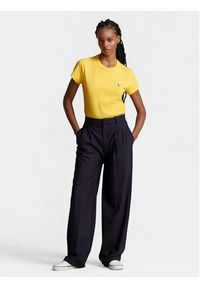 Polo Ralph Lauren T-Shirt New Rltpp 211898698018 Żółty Regular Fit. Typ kołnierza: polo. Kolor: żółty. Materiał: bawełna #4
