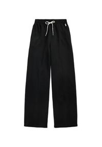 Polo Ralph Lauren Spodnie dresowe 211977959002 Czarny Wide Leg. Kolor: czarny. Materiał: bawełna #5