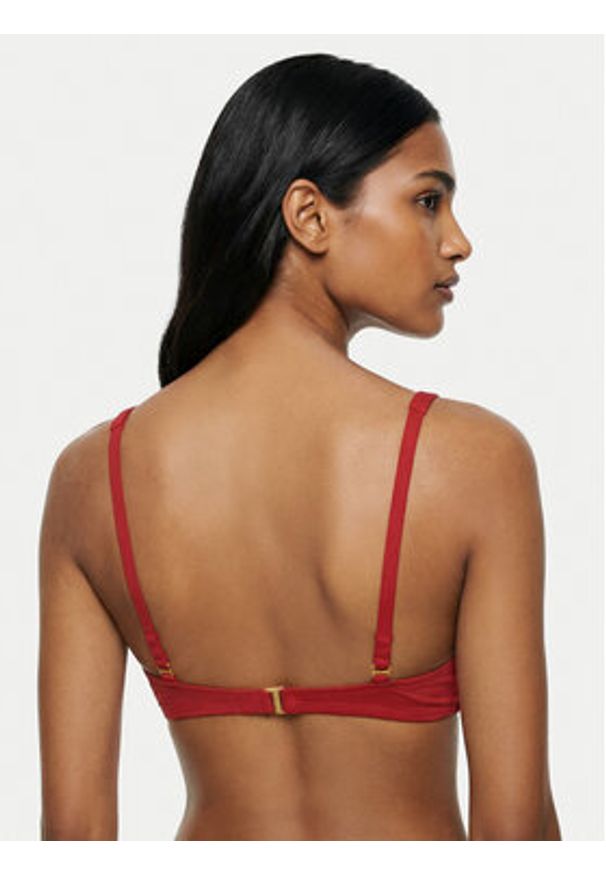 Lauren Ralph Lauren - LAUREN RALPH LAUREN Góra od bikini 20601046 Czerwony. Kolor: czerwony. Materiał: syntetyk